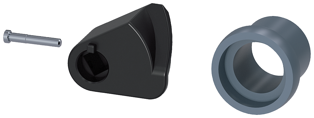 [Imagem ADAPTADOR FECHADURA DE CILINDRO ACESSÓRIOS PARA: UNIDADE CORREDIÇA 3VA99800LF40 SIEMENS]