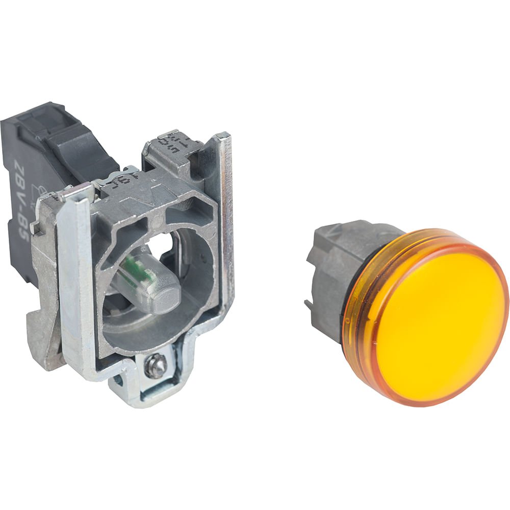 [Imagem SINALIZADOR MODULAR Ø22MM METÁLICO, LED, LARANJA, 24VCA/CC XB4BVB5 SCHNEIDER]