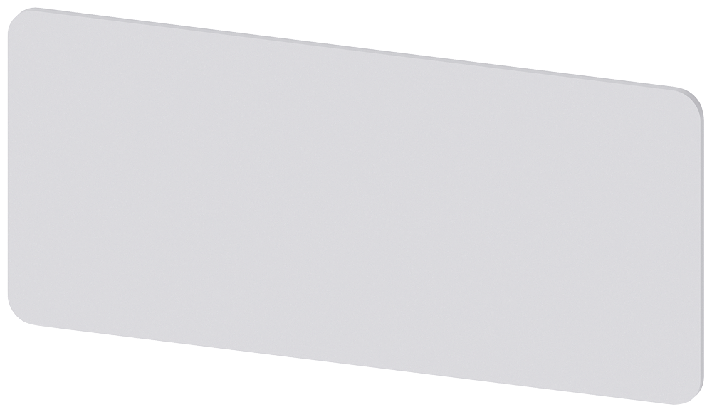 PLACA DE IDENTIFICAÇÃO PARA COLAR NA CARCAÇA 25X55MM PRATA OHNE AUFSCHRIFT 3SU19000BU810AA0 SIEMENS
