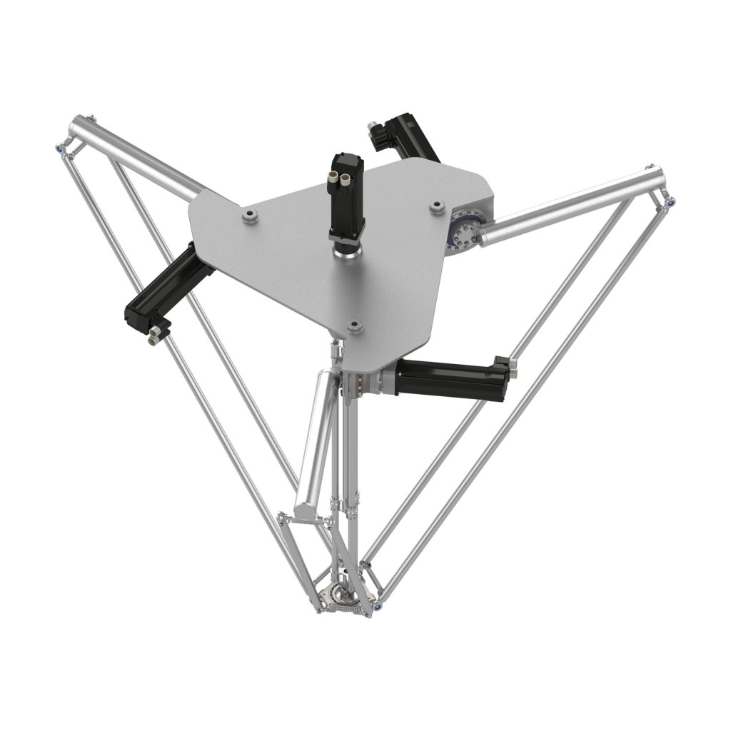 [Imagem ROBÔ DELTA MODELO P6 ÁREA DE TRABALHO COM 1600 MM DE DIÂMETRO EIXO CENTRAL ROTATIVO ESTRUTURA COMPACTA VRKP6S0RNC00E00 SCHNEIDER]