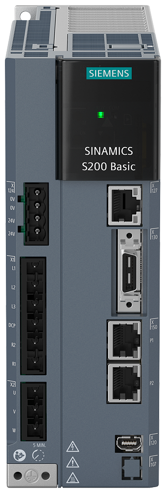 [Imagem do produto SINAMICS S200 BASIC, COM PROFI TENSÃO DE ENTRADA: 200-240 V 1/3 CA; -15%/+10%; 8 6SL56101BB108AF0 SIEMENS]