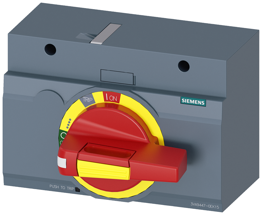 ACIONAMENTO GIRATÓRIO FRONTAL DE DESLIGAMENTO DE EMERGÊNCIA IEC IP30/40 PARA 3VA94470EK15 SIEMENS