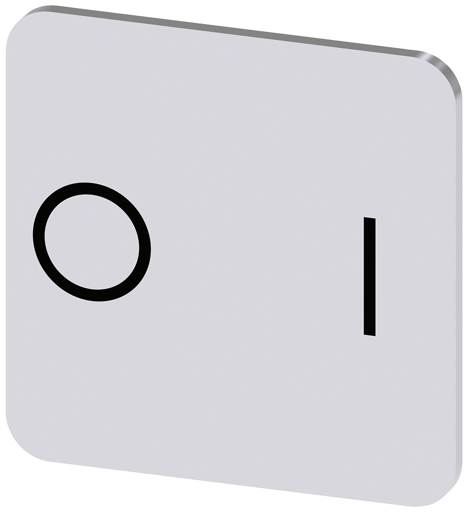 [Imagem do produto PLACA DE IDENTIFICAÇÃO 22X22MM, PLACA PRATA, SÍMBOLO: O* I 3SU19000AF810QG0 SIEMENS]