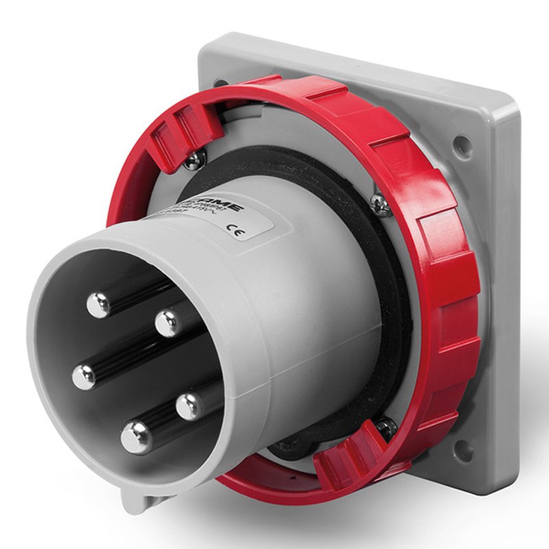 [Imagem do produto PLUGUE EMBUTIR 63A 3P+N+T 6H 346-415V 248.6397.MIL SCAME]