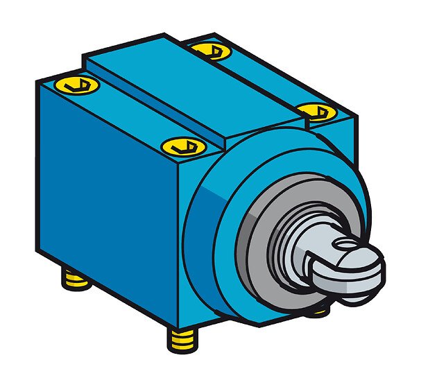 [Imagem CABEÇOTE PARA FIM CURSO  ZC2JE64 TELEMECANIQUE]