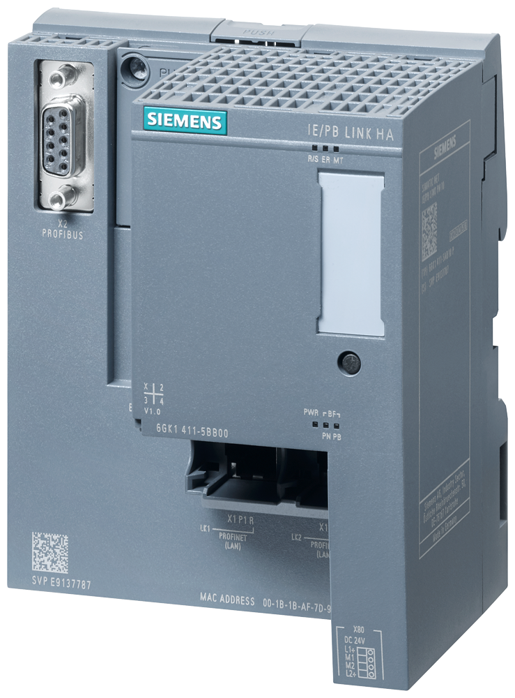[Imagem GATEWAY IE/PB LINK HA CONEXÃO DE REDE ENTRE IE E PROFIBUS COM FUNCIONALIDADE PN IO 6GK14115BB00 SIEMENS]
