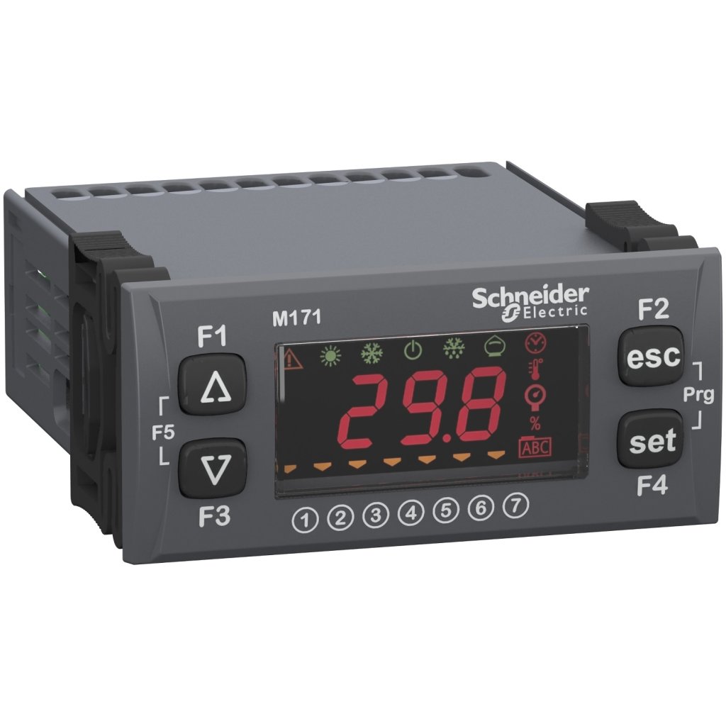 [Imagem CONTROLADOR LÓGICO PROGRAMÁVEL COM DISPLAY MODBUS 6 ENTRADAS E SAÍDAS DIGITAIS 24VDC TM171OFM22R SCHNEIDER]