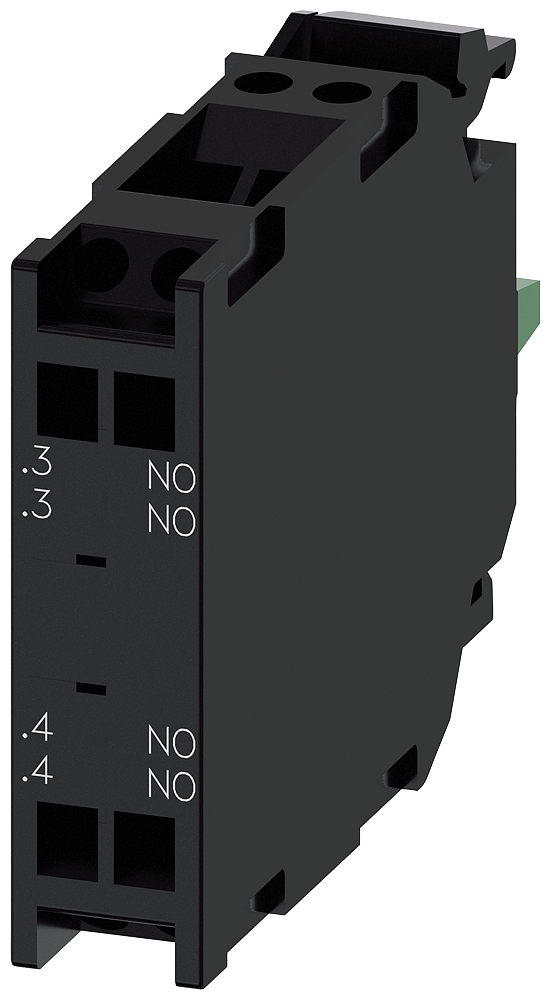 MÓDULO DE CONTATOS COM 2 ELEMENTOS DE COMUTAÇÃO 2NA CONEXÃO DE MOLA PARA F 3SU14001AA103DA0-ZX90 SIEMENS