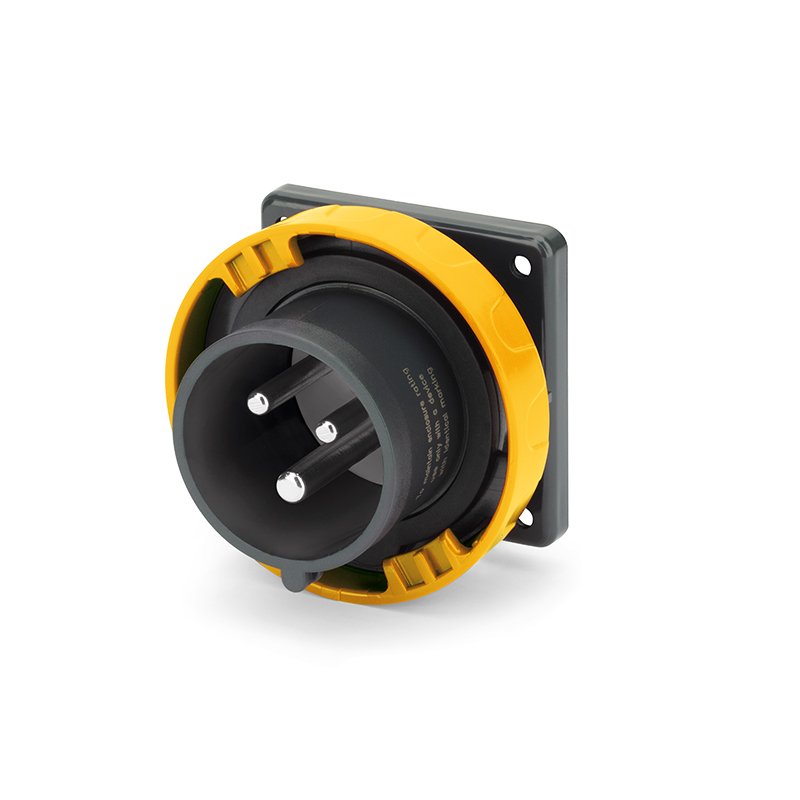 [Imagem do produto PLUGUE DE MONTAGEM EMBUTIDA 20A 2P 3W 4H IP67 125V SCA320B4W SCAME]