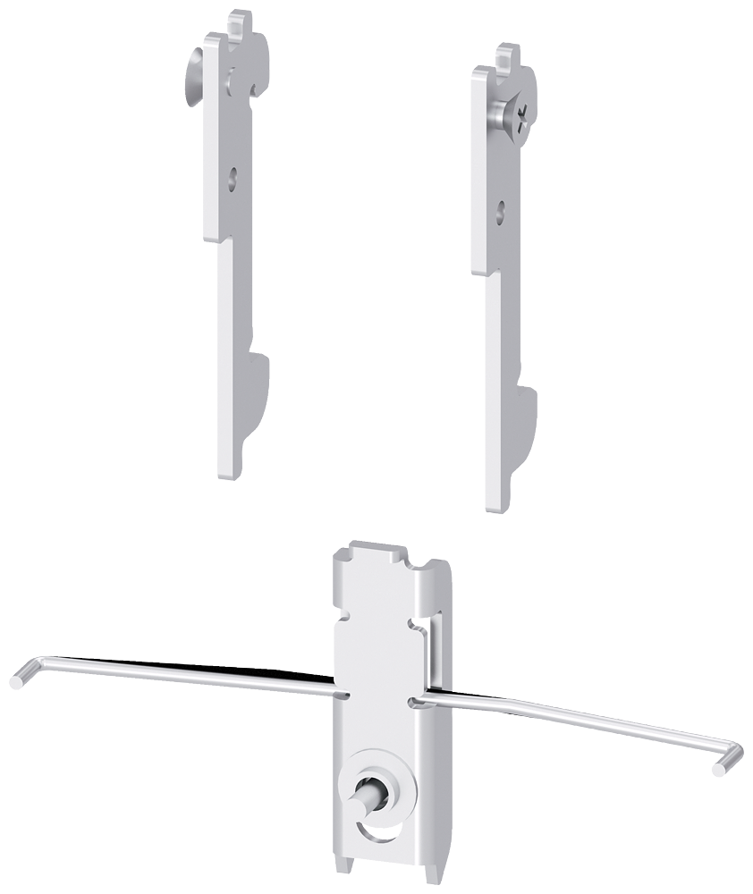 [Imagem do produto CONJUNTO DE MONTAGEM, PARA CONVERSÃO EM FIXAÇÃO EM TRILHOS DIN, PARA TAMANHO  3NP19331EB00 SIEMENS]