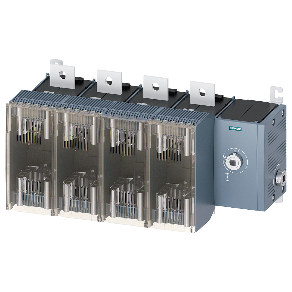 SECCIONADOR DE CORTE EM CARGA COM FUSÍVEL 800A TAM. 5 DE 4 POLOS PARA FUSÍV 3KF54804RF11 SIEMENS