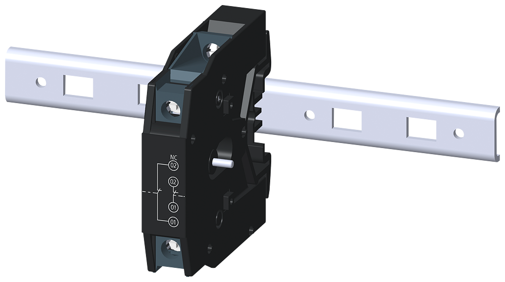 [Imagem KIT DE INTERTRAVAMENTO ELETROMECÂNICO PARA CONTATOR 40/65A 3MT79001XE02 SIEMENS]