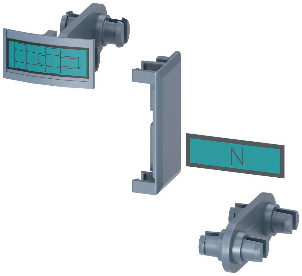[Imagem do produto CONJUNTO DE MONTAGEM, PARA CONEXÃO MECÂNICA DE 1 E 3 POLOS 3NP1 3NP19311EC00 SIEMENS]