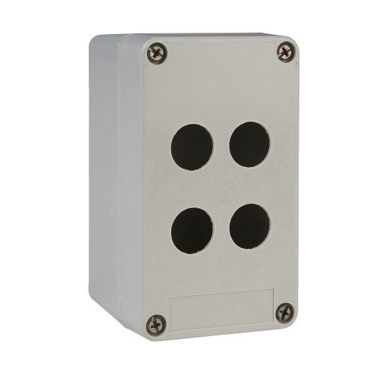 BOTOEIRA 22MM PLASTICA 4 FUROS VAZIA XAPA1104 SCHNEIDER