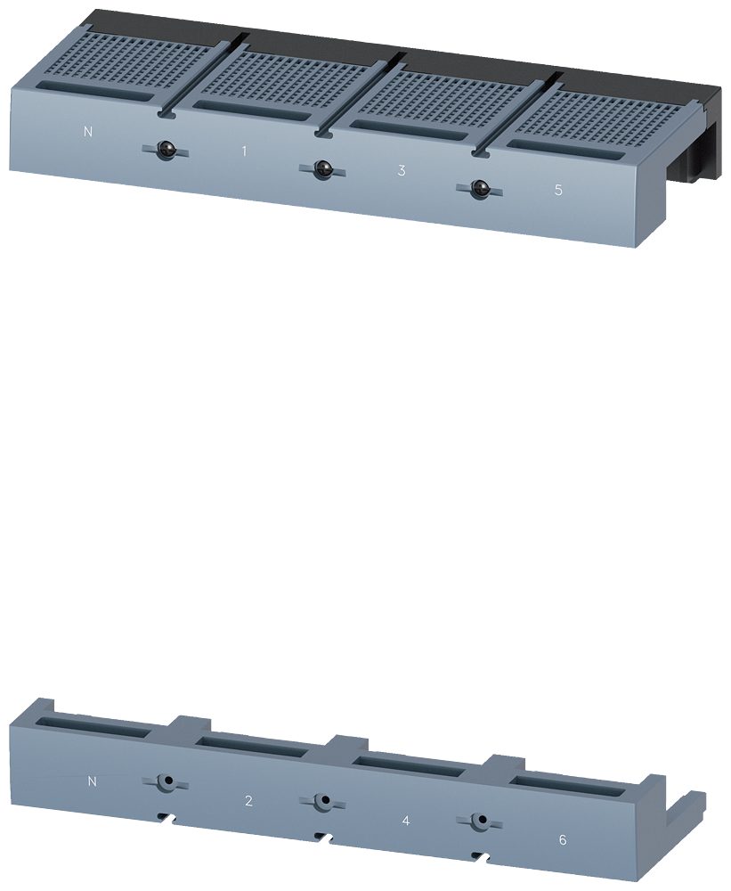 COBERTURA DE TERMINAIS CURTA DE 4 POLOS 1 PÇ. ACESSÓRIOS PARA: 3VA15/25 1000 3VA96010WD40 SIEMENS