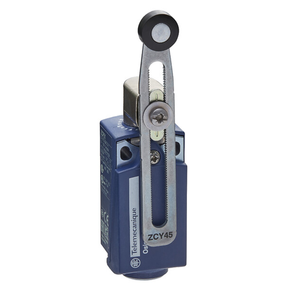 [Imagem FIM DE CURSO COM ALAVANCA AJUSTÁVEL E ROLDA 1NF+1NA PG11 XCKP2145G11 TELEMECANIQUE]
