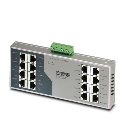 [Imagem SWITCH ETHERNET 16 TP 24VCC RJ45 10/100MBPS FLSWITCHSF16TX 2832849 PHOENIX CONTACT]