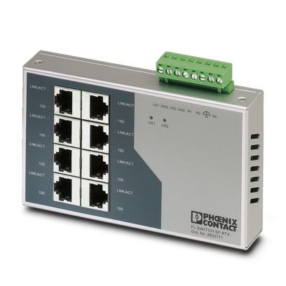 [Imagem SWITCH ETHERNET 10-100MBPS 24VCC RJ45 FLSWITCHSF8TX 2832771 PHOENIX CONTACT]