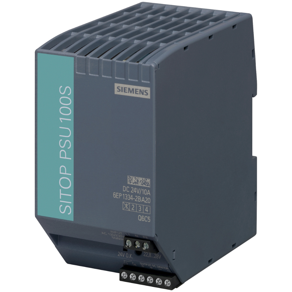 [Imagem FONTE SITOP SAÍDA 24VCC 10A ENTRADA 120/230VCA 4,1/1,9A PSU100S 6EP13342BA20 SIEMENS]