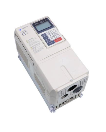 [Imagem INVERSOR DE FREQUÊNCIA TRIFÁSICO 2,2KW 7,4A 380/480V 50/60HZ VARISPEED-G7 CIMRG7A42P2 YASKAWA]