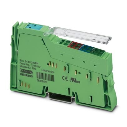 [Imagem MÓDULO DE ENTRADA DIGITAL 2DI (NPN) 24VCC IBIL24DI2NPNPAC 2861483 PHOENIX CONTACT]