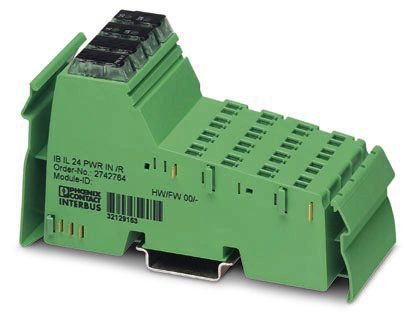 [Imagem BORNE ALIMENTACAO 24VCC INLINE IBIL24PWRINR 2742764 PHOENIX CONTACT]