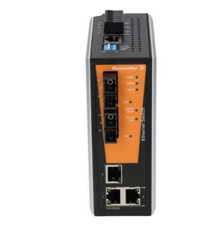 [Imagem do produto SWITCH GEREN FAST ETHERNET IP30 3P RJ45 + 2P FIBRA SC IE-SW-VL05M-3TX-2SC 1504330000 WEIDMULLER]