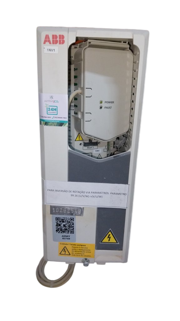 [Imagem INVERSOR DE FREQUÊNCIA TRIFÁSICO 5.5KW 12.6A 400/480V 50/60HZ ACS5800112A64 ABB]