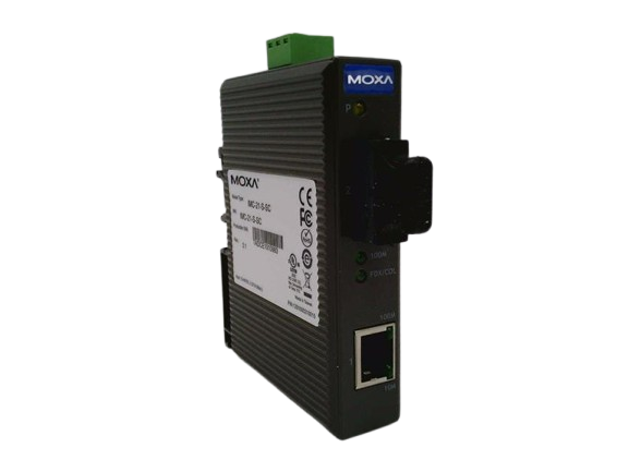 CONVERSOR DE ETHERNET PARA FIBRA COM PORTA 10/100BASET(X) E PORTA 100BASEFX IMC21MSTFL MOXA