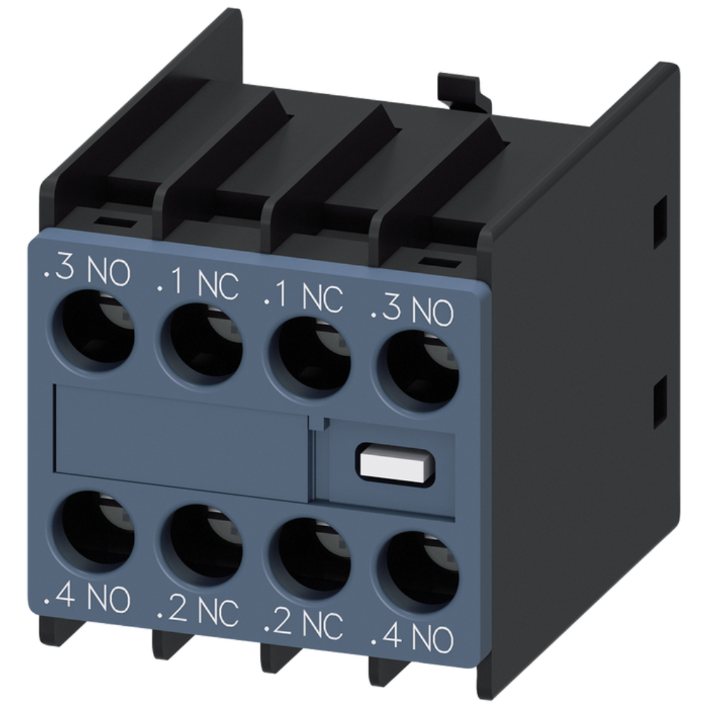 [Imagem INTERRUPTOR AUXILIAR 2NA+2NF PASSAGENS DE CORRENTE 1NA+1NF+1NA 3RH29111FA22 SIEMENS]