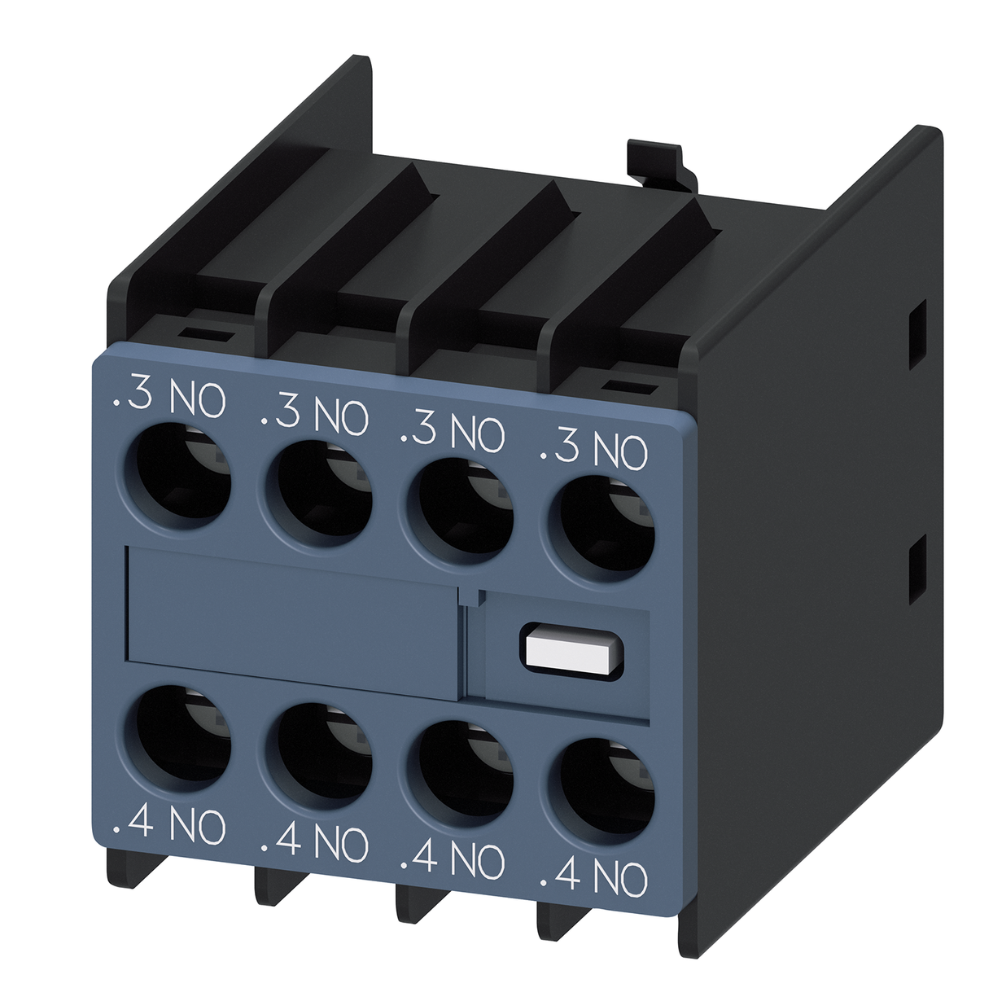 [Imagem INTERRUPTOR AUXILIAR 3NA+1NF PASSAGENS DE CORRENTE 1NF 1NA 1NA PARA CONTATOR 3RH29111HA31 SIEMENS]