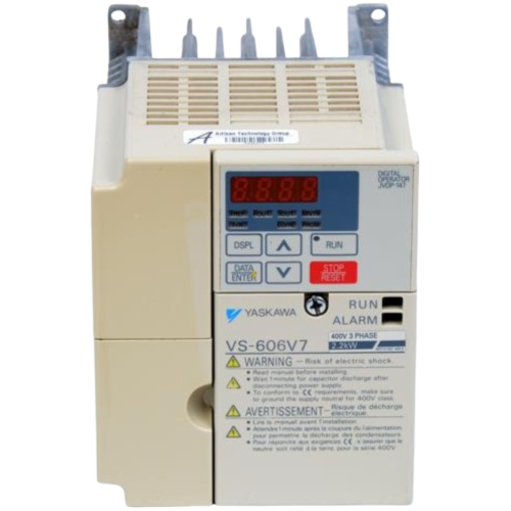 [Imagem INVERSOR DE FREQUÊNCIA TRIFÁSICO 3.7KW 200/230V VS606V7 CIMRV7AT23P7 YASKAWA]
