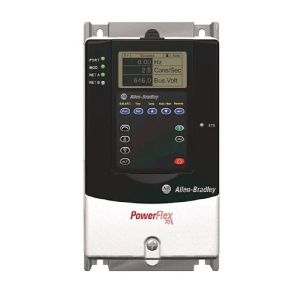 [Imagem do produto INVERSOR DE FREQUÊNCIA 8,7A/4KW 20A PF70 20AC8P7A0AYYACG0 ROCKWELL ALLEN BRADLEY]