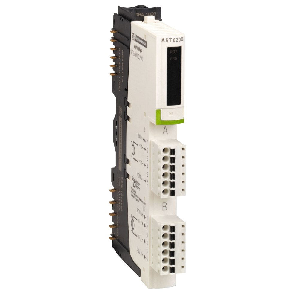 [Imagem KIT MODICON STB 2 ENTRADAS ANALÓGICAS RTD TCMV STBART0200K SCHNEIDER]
