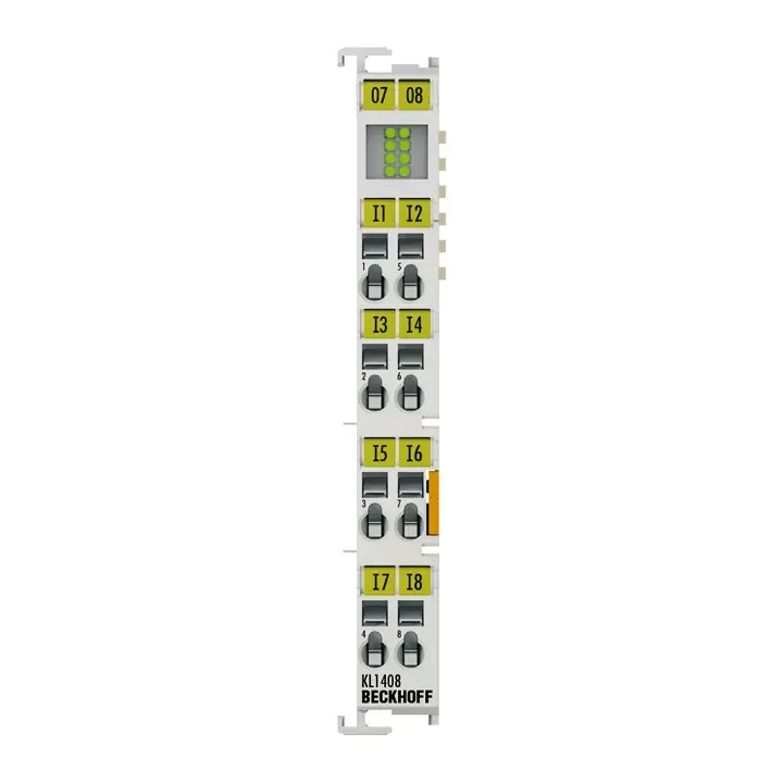 [Imagem BUS TERMINAL ENTRADA DIGITAL 8DI 24VCC 3 MS CONEXAO 1 FIO KL1408 BECKHOFF]