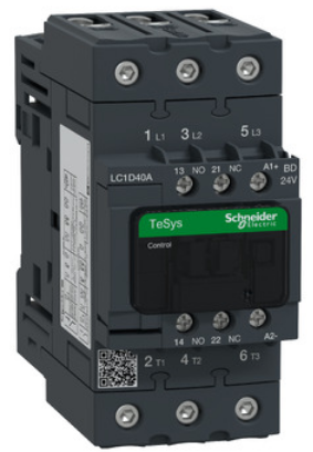 [Imagem CONTATOR TRIPOLAR 40A 24VCC 3NA TESYS DECA EVERLINK LC1D40ABD SCHNEIDER]