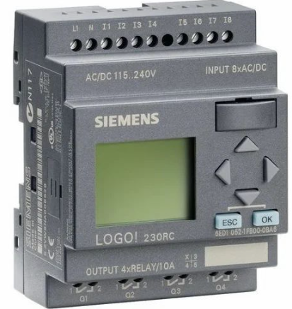 [Imagem LOGO! 230RC, MÓDULO LÓGICO, DISPL. PU/I/O: 230V/230V/RELÉ, 8 DI/4 DO; MEM. 130 BLOCOS, EXPANSÍVEL COM MÓDULOS EXTRAS 230V CA/CC 6ED10521FB000BA5]