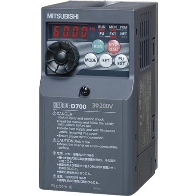 [Imagem INVERSOR DE FREQUÊNCIA TRIFÁSICO 2,2KW 5KW 380/480V 50/60HZ FRD740050EC MITSUBISHI]