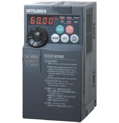 [Imagem INVERSOR DE FREQUÊNCIA TRIFÁSICO 2,2KW 11A 200/240V 50/60HZ MODBUS RTU FRE720S110NA MITSUBISHI]