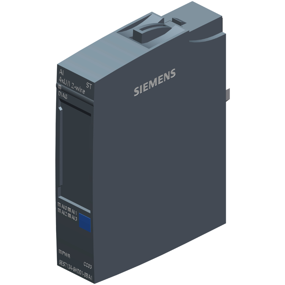 [Imagem MÓDULO DE ENTRADA ANALÓGICA 4 AI 24VCC SIMATIC ET 200SP 6ES71346HD010BA1 SIEMENS]