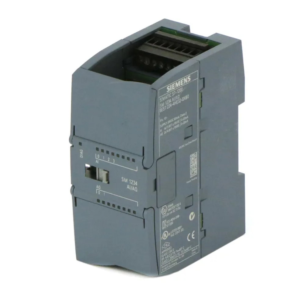 [Imagem MÓDULO DE E/S ANALÓGICA SM 1234 4 AI/2 AO +/-10V RESOLUÇÃO 14 BITS SIMATIC S7-1200 6ES72344HE320XB0 SIEMENS]