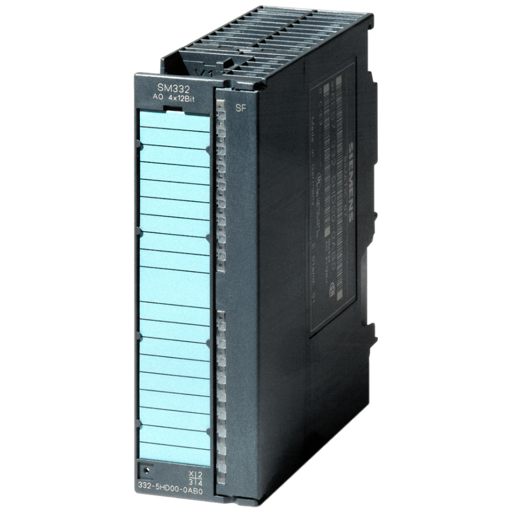 [Imagem MÓDULO DE SAÍDA ANALÓGICA ISOLADA 4 AO 11/12 BITS SIMATIC S7-300 SM 332 6ES73325HD010AB0 SIEMENS]