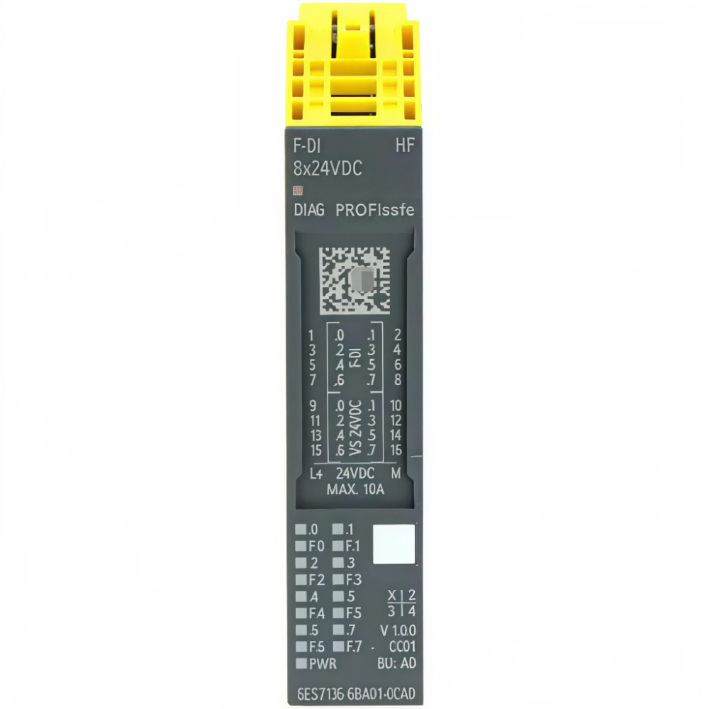 MÓDULO ELETRÔNICO F-DI 8X24VCC HF FAILSAFE ET200SP SIMATIC DP 6ES71366BA010CA0 SIEMENS MODULO-ELETRONICO-F-DI-8X24VCC-HF-FAILSAFE-ET200SP-SIMATIC-DP-6ES71366BA010CA0-SIEMENS.png