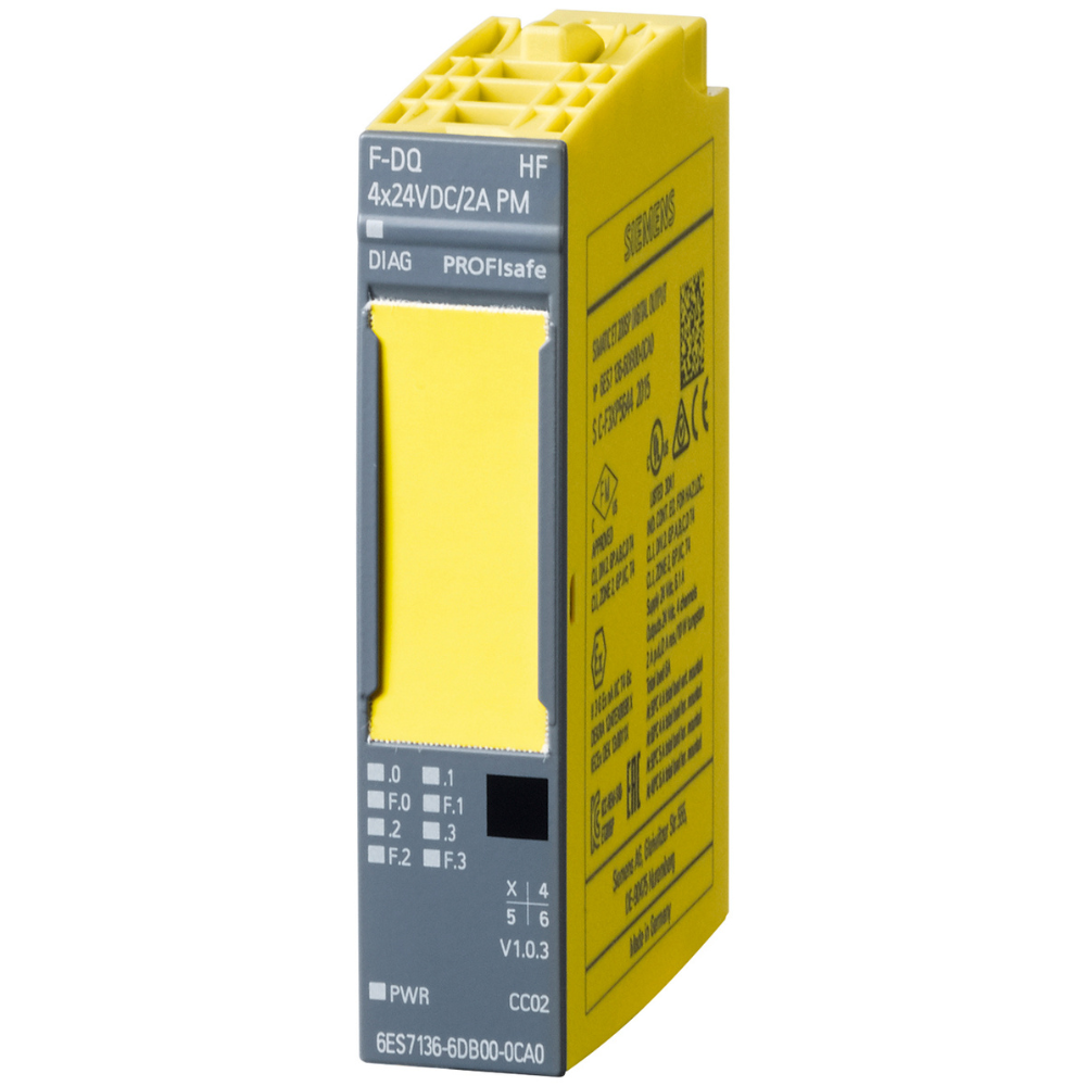 [Imagem MÓDULO ELETRÔNICO F-DQ 4 24VDC ET200SP HF 6ES71366DB000CA0 SIEMENS]