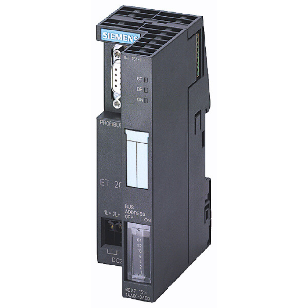 [Imagem MÓDULO INTERFACE IM151-1 HIGH FEATURE PARA ET 200S SIMATIC DP 6ES71511BA020AB0 SIEMENS]