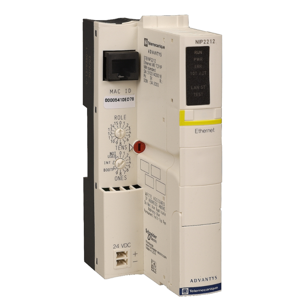[Imagem MÓDULO STB MODICON DISTRIBUÍDO MÓDULO DE COMUNICAÇÃO ETHERNET STBNIP2212 SCHNEIDER]