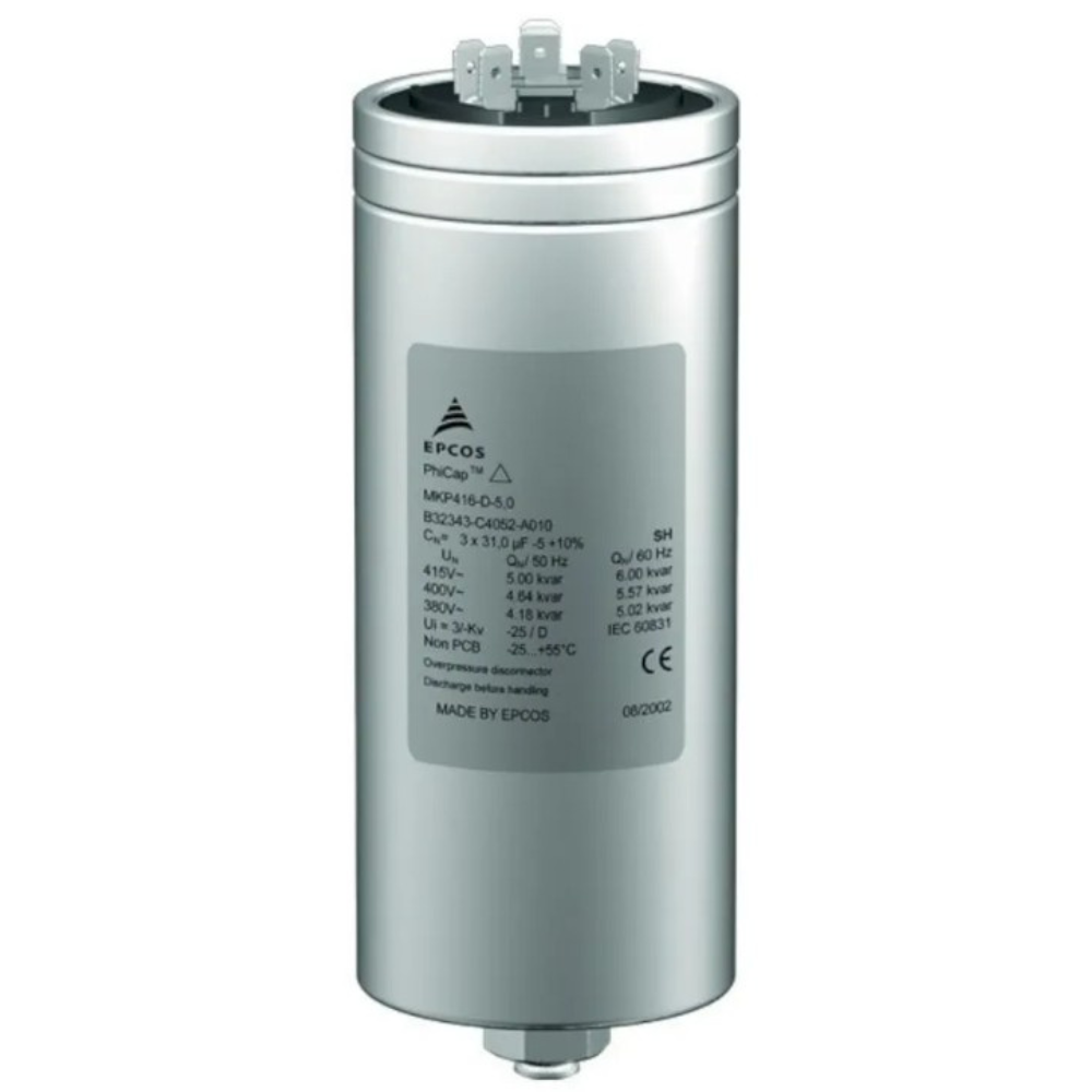 [Imagem CAPACITOR TRIFÁSICO 20KVAR 440V BR3:B32344E4201Z040 A7B10001207350 SIEMENS]