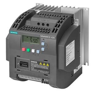 [Imagem INVERSOR DE FREQUÊNCIA MONOFÁSICO/TRIFÁSICO V20 1,1KW 6A 200/240V 47/63HZ 6SL32105BB211UV0 SIEMENS]