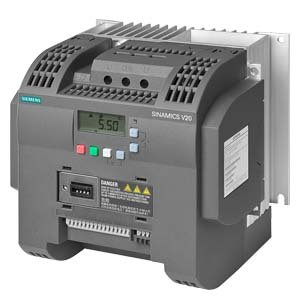 [Imagem INVERSOR DE FREQUÊNCIA MONOFÁSICO/TRIFÁSICO V20 2,20KW 11A 200/240V 47/63HZ 6SL32105BB222AV0 SIEMENS]