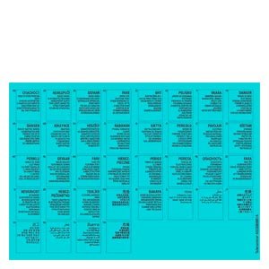 ETIQUETA AVISO ADVERTENCIA P/MODULO SINAMICS 6SL31663AB000AA0 SIEMENS